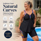 Women's Flowy Tankini Top and Shorts Bathing Suit