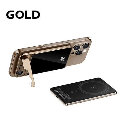 10000mAh Magnetic Wireless Power Bank | LED Display Built-in Stand 15W Fast Charge
