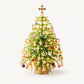 Elegante Mini-Kerstboom met Kralen | Verzamelbare Premium Feestdagen Decoratieset