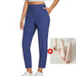 High-Waist Zipper-Pocket Pants – Tummy Control & Breathable Stretch
