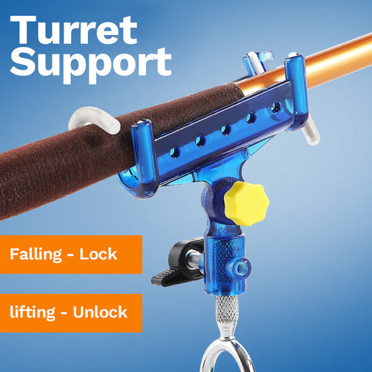 ⏳🔥LIMITED-TIME 50% OFF! ⏰Fishing Rod self-Locking Turret Bracket🎣