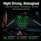 🚗 Universal GPS Car Speedometer Head-Up Display (HUD) – Accurate Speed in km/h – Digital Speedometer, Compass & Overspeed Alert – Plug & Play for All Vehicles 📊✨