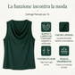 Elegant Slim Fit Cowl Neck Dress