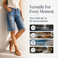 ⏳Limited-time 50% off⏰Women's Casual Distressed Denim Bermuda Shorts👖