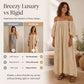 🌸 50% OFF NOW! 🌸Women's Off-Shoulder Maxi Dress Lantern Sleeve Dress