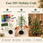 Elegante Mini-Kerstboom met Kralen | Verzamelbare Premium Feestdagen Decoratieset