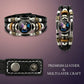 💥Last-day sale – 50% off ☪️Glow-in-the-dark leather zodiac sign bracelet for men and women (6.9/8.1 inches)♑️