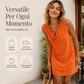 Elegant Slim Fit Cowl Neck Dress