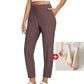 High-Waist Zipper-Pocket Pants – Tummy Control & Breathable Stretch