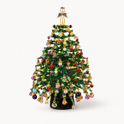 Elegante Mini-Kerstboom met Kralen | Verzamelbare Premium Feestdagen Decoratieset