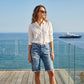 ⏳Limited-time 50% off⏰Women's Casual Distressed Denim Bermuda Shorts👖