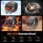 Men's Military Style Smartwatch with 1100mAh Battery, 1.7" AMOLED Display, LED Flashlight, IP68 Waterproof, Fitness Watch with Call Function, 110+ Sports Modes, Heart Rate/Sleep Monitoring, Compatible with iOS and Android