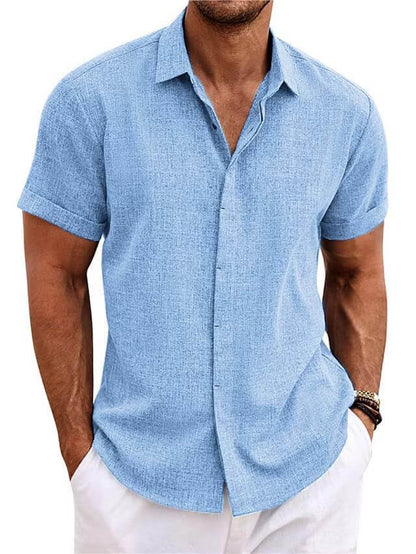 👔 LIMITED-TIME 50% OFF! ✨ Men's Newport Shirt – Lapel Collar, Breathable Polyester, Versatile Style 🌊