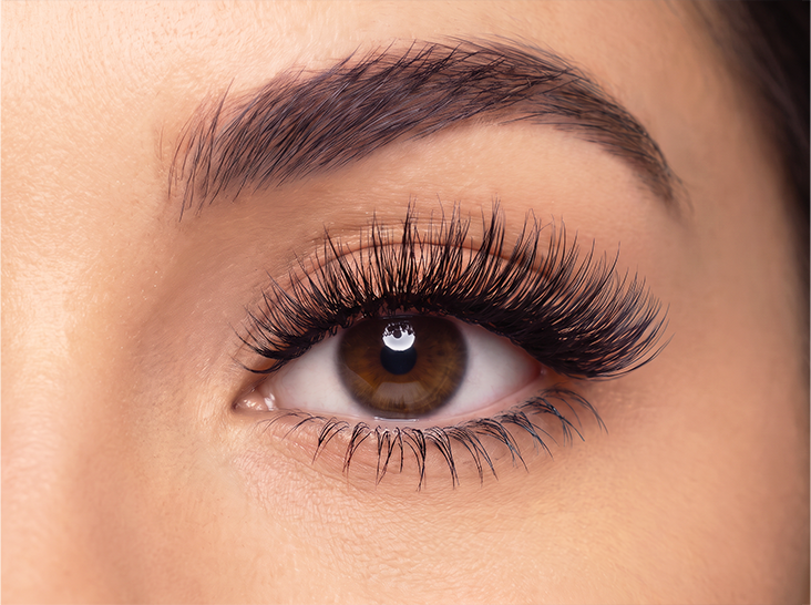 Lashes after applying mascara