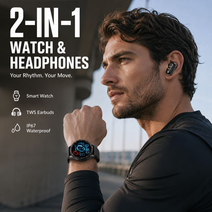 🔥2026 Hot Sale⌚2-in-1 smartwatch with built-in wireless earbuds 🎧️