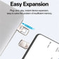 2 TB memory for cell phones and computers (physical and virtual), Type C and USB ports with passwords