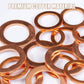 🎉 2026 Sale — Over 13,000 Sold!🔩 100/200 Pcs Copper Flat Washer Assortment Kit‑Seal Gaskets with Storage Case 📀