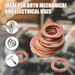 🎉 2026 Sale — Over 13,000 Sold!🔩 100/200 Pcs Copper Flat Washer Assortment Kit‑Seal Gaskets with Storage Case 📀
