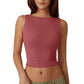 💖High Neck Slim Fit Crop Tank Shirt Y2k Tops