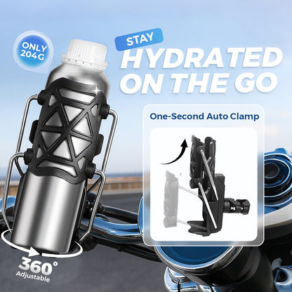 Adaptive Cycling Bottle Holder and Cleaning brush