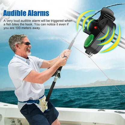 🐟 LIMITED-TIME 50% OFF! ✨ Fishing Bite Indicator with Sound & LED Light – Adjustable Sensitivity, Foldable, Long Battery Life 🎣