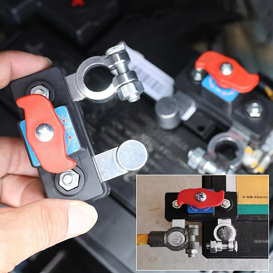 🚗 LIMITED-TIME 33% OFF! ✨ Car Battery Disconnect Switch – Brass, 12-24V, One-Hand Operation 🔋