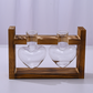 🌿 Rustic Wooden Stand Hydroponic Vases – Soil-Free Plant Growing | Farmhouse Style Décor for Home, Office & Kitchen
