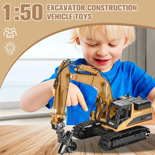 ⏳🔥LIMITED-TIME 50% OFF! ⏰Excavator Construction Vehicle Toys🎁