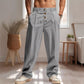 👖 LIMITED-TIME 50% OFF! ✨ Men's Casual Drawstring Pants – Breathable Linen, Loose Fit & Decorative Buttons for Everyday 🍂