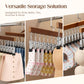 👕360° Swivel Multi-Hook Wardrobe Organizer--10 clips