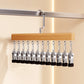👕360° Swivel Multi-Hook Wardrobe Organizer--10 clips