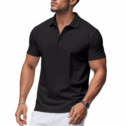 ⏳Time-Limited Special⏰Men's Quick-Dry Lapel T-Shirt – Athletic Fit & Wrinkle-Resistant – Smart Casual Essential ✨