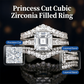 👑✨ Women's Princess Cut Cubic Zirconia Filled Ring 💍