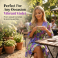 👗 50% OFF NOW! 🌸 Floral V-Neck A-Line Dress – Smocked Waist, Ruffled Hem & Breathable – Summer Ready, Effortlessly Romantic 🏖️