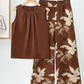 👗 LIMITED-TIME 50% OFF! ✨ Floral Print Top & Wide-Leg Pants Set – Coordinated, Elegant, Versatile 🌸
