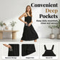 👗 50% OFF! ✨ Women's Midi Overall Dress – Loose, Pockets, Comfortable, Casual 🍂