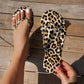 ⛱️Summer Hot Sale !!  💞Leopard Print Flip-Flops with Heart Charm