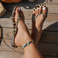 ⛱️Summer Hot Sale !!  💞Leopard Print Flip-Flops with Heart Charm
