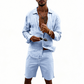 👔 LIMITED-TIME 50% OFF! ✨ Men's Linen Shirt & Shorts Set – Casual, Summer, Breezy ✨