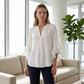 📢📢50% OFF !! ⏰ V-Neck Ruffled Sleeve Top – Flowy & lightweight – Elegant casual blouse, perfect for summer or office – feminine and breathable ✨🌿