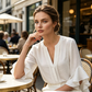 📢📢50% OFF !! ⏰ V-Neck Ruffled Sleeve Top – Flowy & lightweight – Elegant casual blouse, perfect for summer or office – feminine and breathable ✨🌿