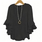 📢📢50% OFF !! ⏰ V-Neck Ruffled Sleeve Top – Flowy & lightweight – Elegant casual blouse, perfect for summer or office – feminine and breathable ✨🌿