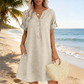 🏖️Summer Hot Sale 60% OFF🏝️👗Women's V-Neck Tunic Dress – Relaxed Fit, Pockets & Breathable