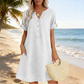 🏖️Summer Hot Sale 60% OFF🏝️👗Women's V-Neck Tunic Dress – Relaxed Fit, Pockets & Breathable