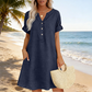 🏖️Summer Hot Sale 60% OFF🏝️👗Women's V-Neck Tunic Dress – Relaxed Fit, Pockets & Breathable
