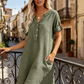 🏖️Summer Hot Sale 60% OFF🏝️👗Women's V-Neck Tunic Dress – Relaxed Fit, Pockets & Breathable