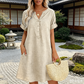 🏖️Summer Hot Sale 60% OFF🏝️👗Women's V-Neck Tunic Dress – Relaxed Fit, Pockets & Breathable