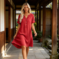 🏖️Summer Hot Sale 60% OFF🏝️👗Women's V-Neck Tunic Dress – Relaxed Fit, Pockets & Breathable