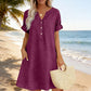 🏖️Summer Hot Sale 60% OFF🏝️👗Women's V-Neck Tunic Dress – Relaxed Fit, Pockets & Breathable