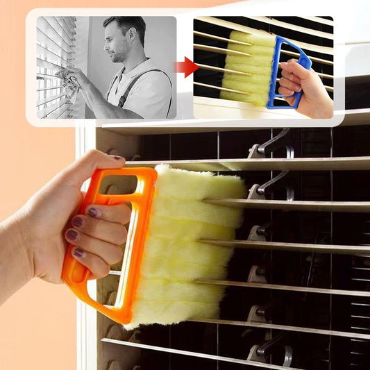 🔥Hot Sale🔥7-finger Blind Window Cleaning Brush，Dust-Repelling Fibers. Fast & Easy Blind Maintenance! ⚡✅🥇